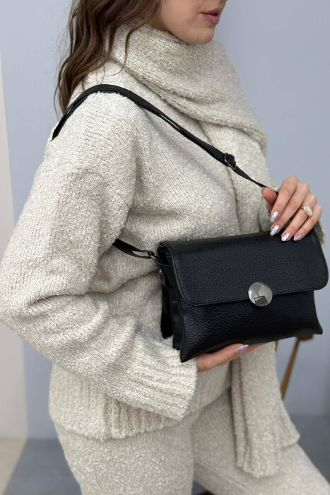 ÇANTE E THJESHTE NJE NGJYRESHE PER FEMRA NE NGJYRE TE ZEZE - 4