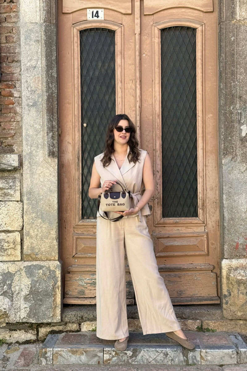 CANTE E VOGEL ME SHKRIM PARA PER FEMRA NE NGJYRE BEZHE - 3