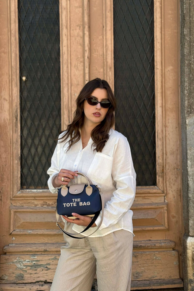 CANTE E VOGEL ME SHKRIM PARA PER FEMRA NE NGJYRE BLU - 3