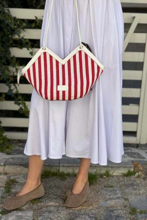 CANTE ME DIZAJN TE NDRYSHEM PER FEMRA NE NGJYRE TE BARDHE + TE KUQE - 2