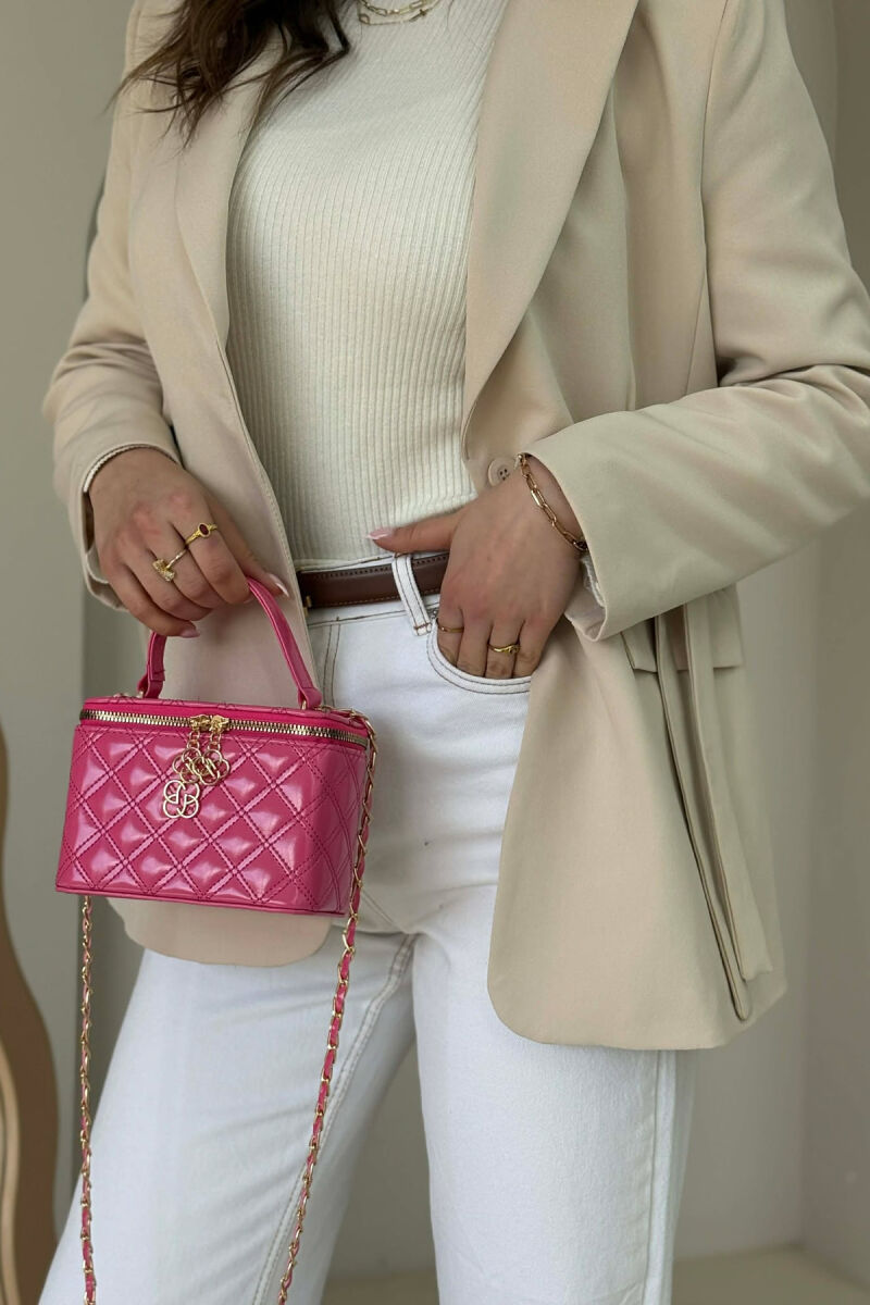 ÇANTE NJE NGJYRESHE LEKURE PER FEMRA NE NGJYRE CIKLAMI - 1