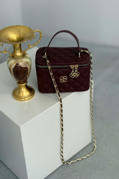 ÇANTE NJE NGJYRESHE LEKURE PER FEMRA NE NGJYRE VISHNJE - 2