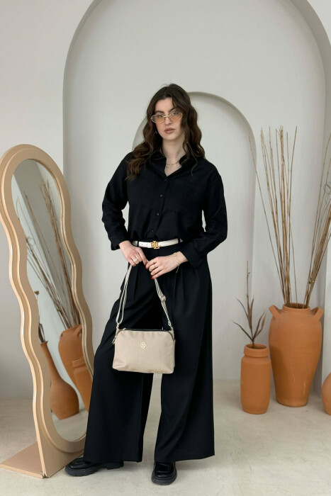 ÇANTE NJE NGJYRESHE ME ZINXHIR PER FEMRA NE NGJYRE BEZHE TE ERRET - 4