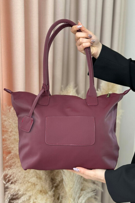 ÇANTE NJE NGJYRESHE ME ZINXHIR PER FEMRA NE NGJYRE VISHNJE - 4