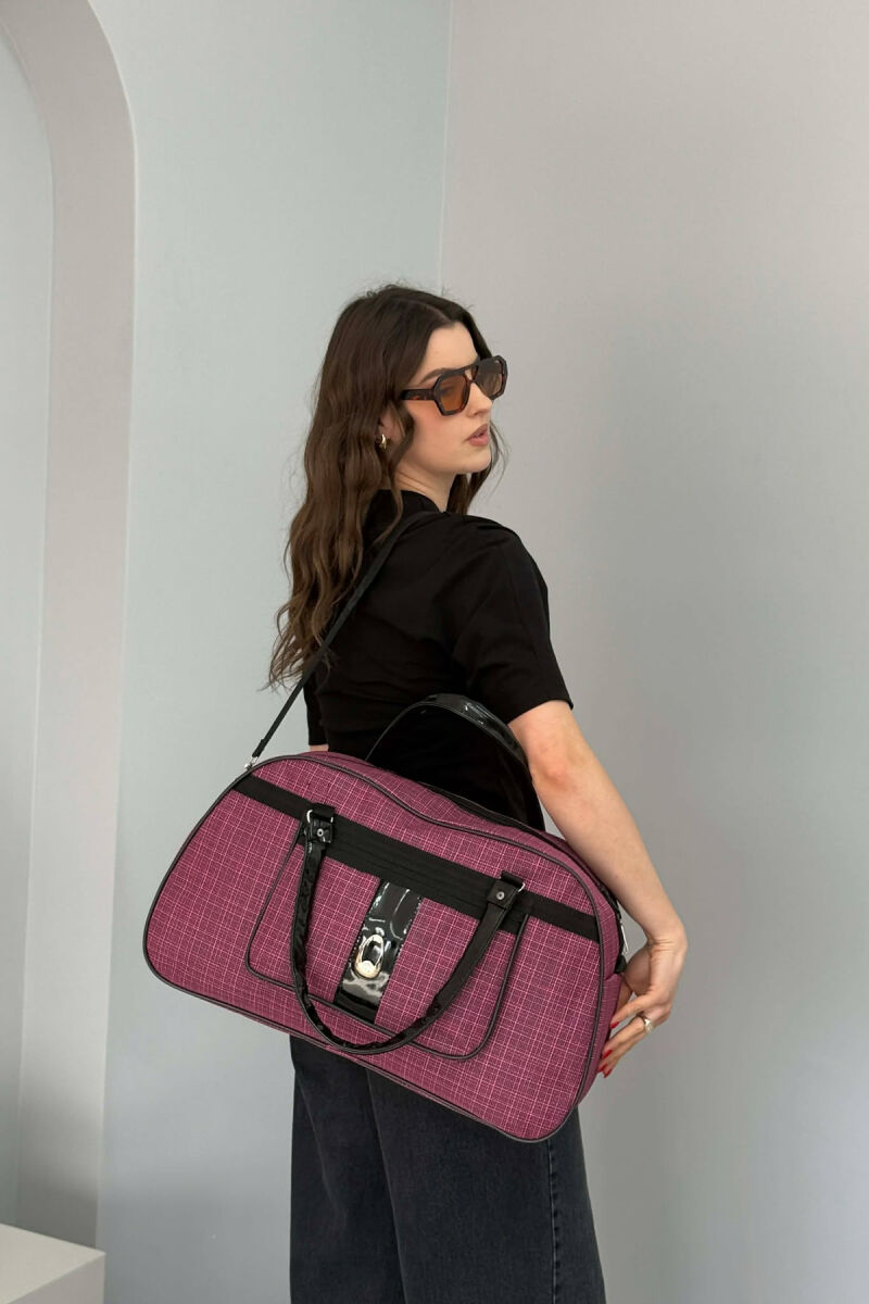 ÇANTE NJE NGJYRESHE UDHETIMI PER FEMRA NE NGJYRE ROZE - 1