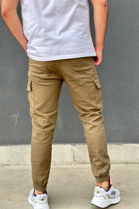 CARGO ONE COLOR POCKET MEN CARGO PANTS GREEN/JESHILE - 3