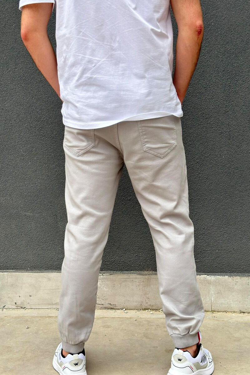 CARGO ONE COLOR POCKET MEN CARGO PANTS GREY/GRI - 4