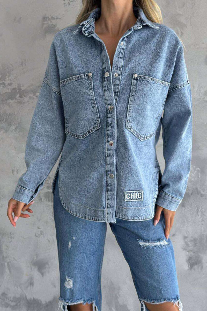 CHIC DENIM WOMEN JACKET LIGHTBLUE/BZ - 1