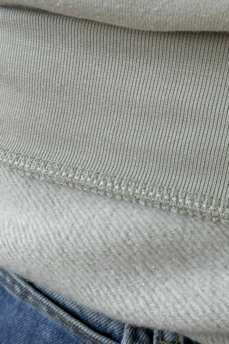 CHICAGO FRONT WRITTING FLUFFY MEN SWEATSHIRT GREY/GRI - 6