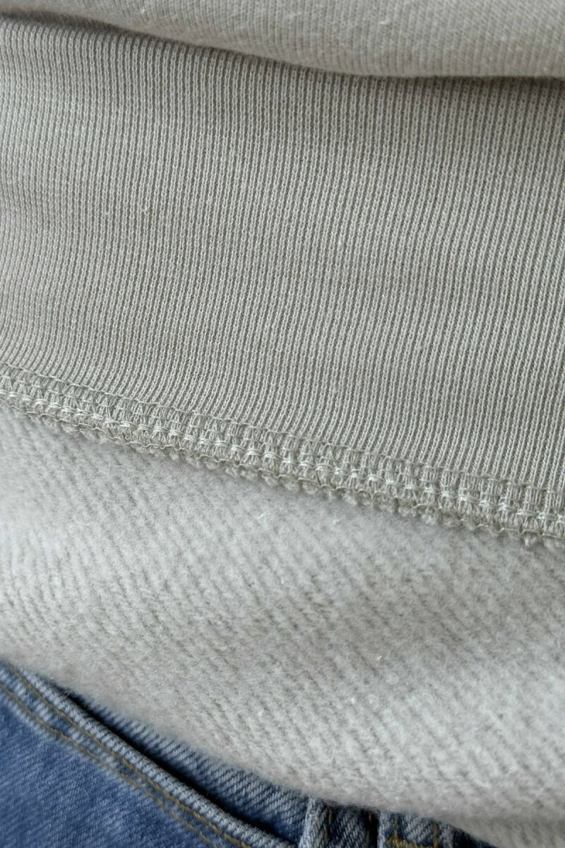 CHICAGO FRONT WRITTING FLUFFY MEN SWEATSHIRT GREY/GRI - 6