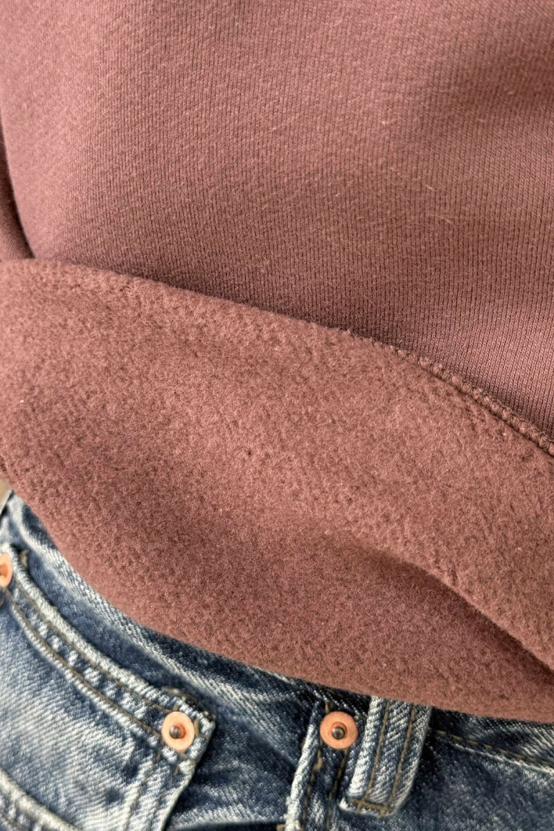 CHICAGO FRONT WRITTING FLUFFY MEN SWEATSHIRT VINEGAR/UTHULL - 3