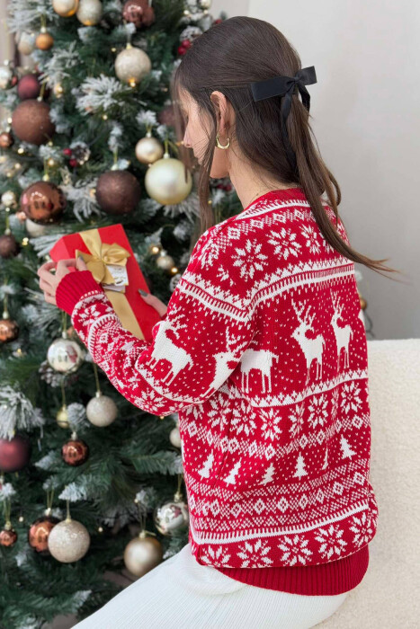 CHRISTMAS DESIGN UNISEX SWEATER RED/E KUQE - 2