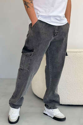 CLASSIC BAGGY MEN JEANS DARK GREY/GEE 