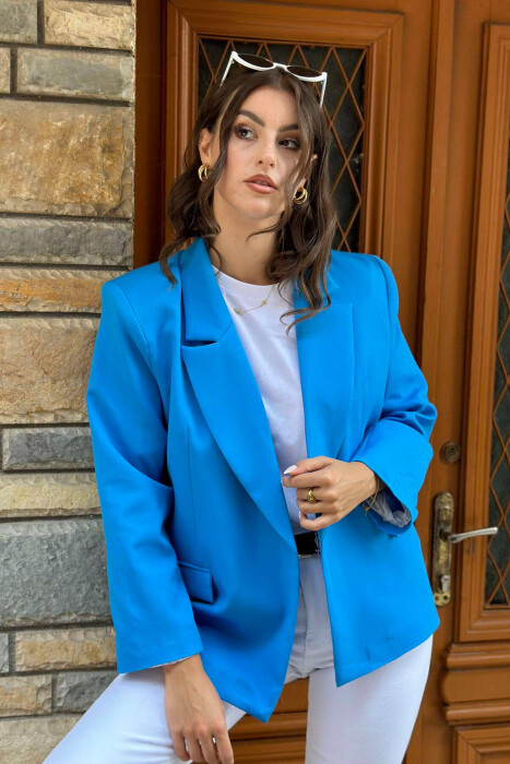 CLASSIC WOMEN JACKET IN BLUE COLOR - 2