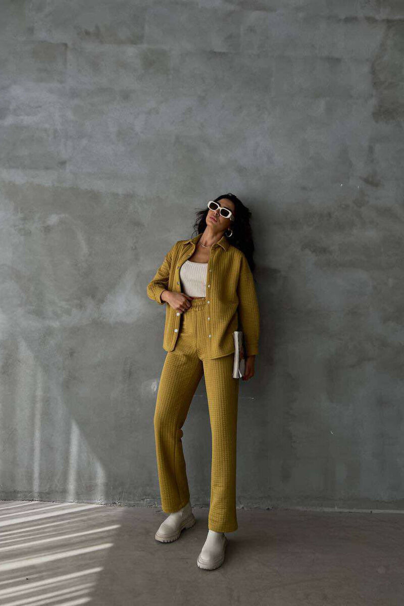 COLLAR AND BUTTON SET FOR WOMEN OLIVE/ULLI - 4