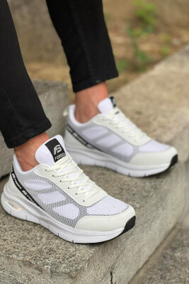 COMFORT MEN SNEAKERS WHITE-BLACK/BAZE 