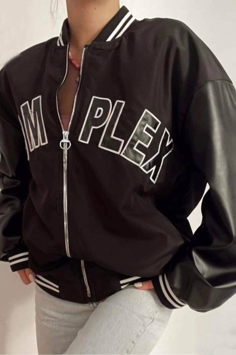 COMPLEX BOMBER WOMEN JACKET BLACK/ E ZEZE - 1