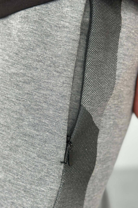 COTTON SIMPLE MEN SWEATPANTS IN GREY COLOR - 3