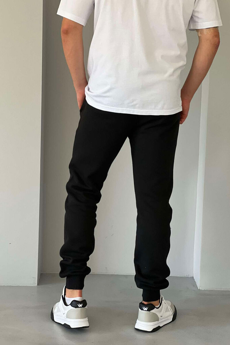 COTTON BLACK SWEATPANTS BLACK/ E ZEZE - 3