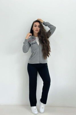 COTTON JACKET+SWEATPANTS WOMEN SET GREY/GRI 