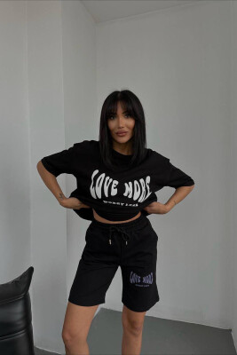 COTTON LOVE MORE WOMAN SET BLACK/ E ZEZE 