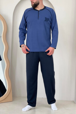 COTTON MEN PYJAMAS BLUE/BLU 