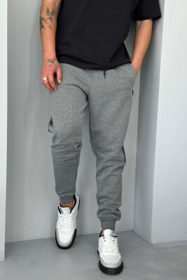 COTTON SIMPLE MEN SWEATPANTS GREY/GRI 