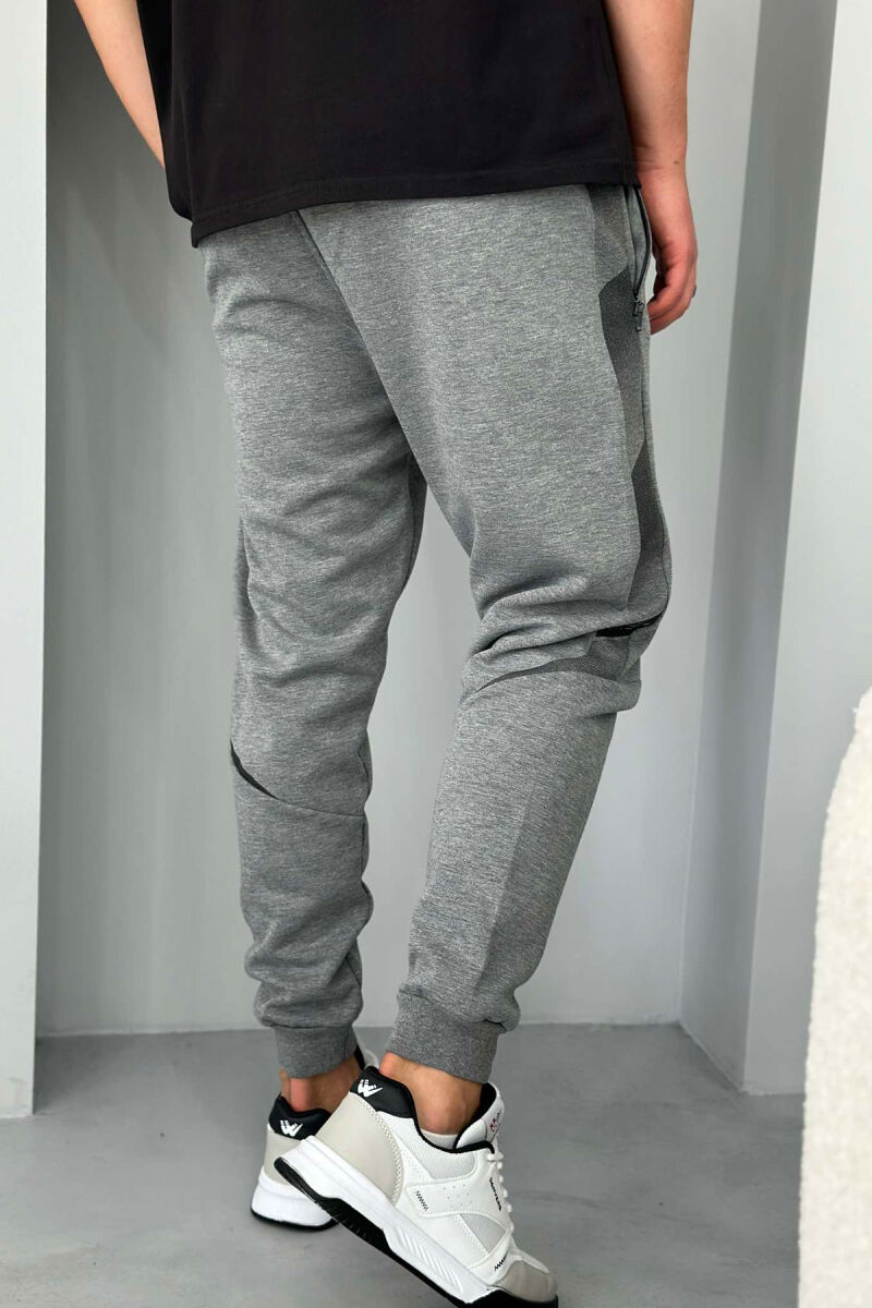 COTTON SIMPLE MEN SWEATPANTS GREY/GRI - 4