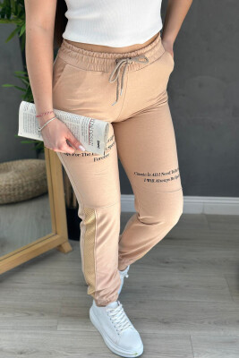 COTTON SIMPLE WOMAN SWEATPANTS BEIGE/BEZHE 