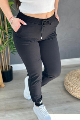 COTTON SIMPLE WOMAN SWEATPANTS BLACK/ E ZEZE 