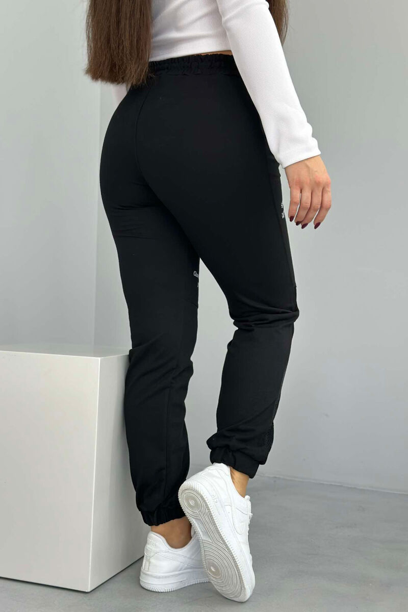 COTTON SIMPLE WOMAN SWEATPANTS BLACK/ E ZEZE - 7