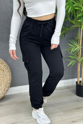 COTTON SIMPLE WOMAN SWEATPANTS BLACK/ E ZEZE 