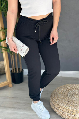 COTTON SIMPLE WOMAN SWEATPANTS BLACK/ E ZEZE 