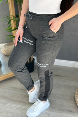 COTTON SIMPLE WOMAN SWEATPANTS DARK GREY/GEE 