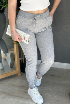 COTTON SIMPLE WOMAN SWEATPANTS GREY/GRI 