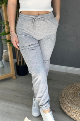 COTTON SIMPLE WOMAN SWEATPANTS GREY/GRI 