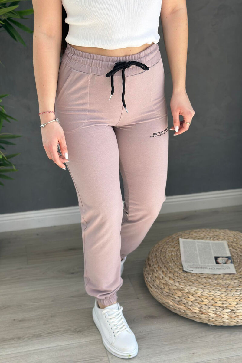 COTTON SIMPLE WOMAN SWEATPANTS VINEGAR/UTHULL - 1