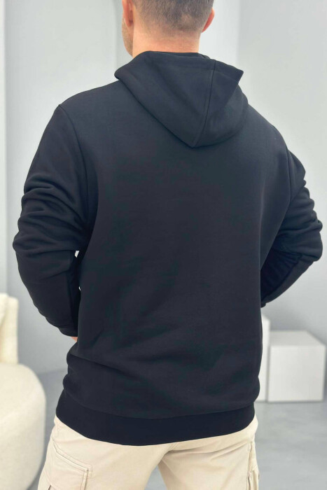 COTTON T-SHIRT MEN HOODIES BLACK/ E ZEZE - 2