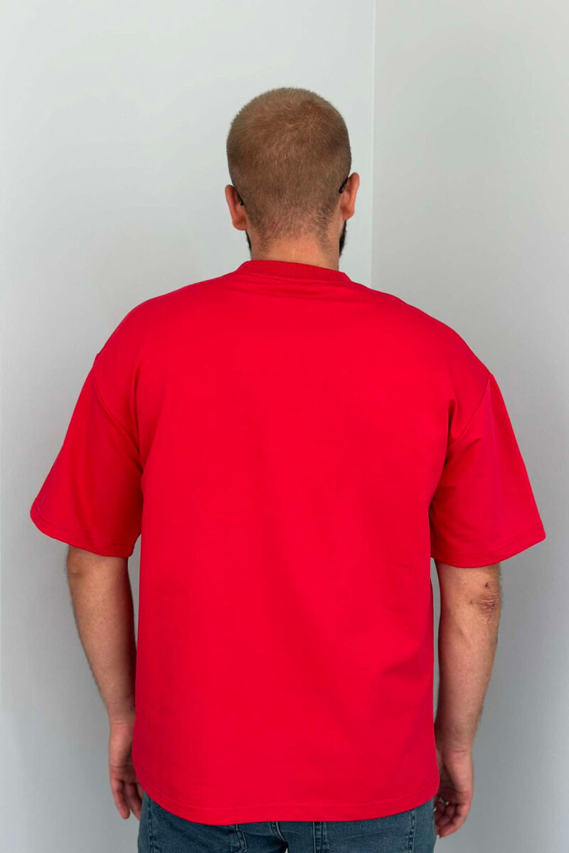 CREATIVE MEN TSHIRT RED/E KUQE - 3