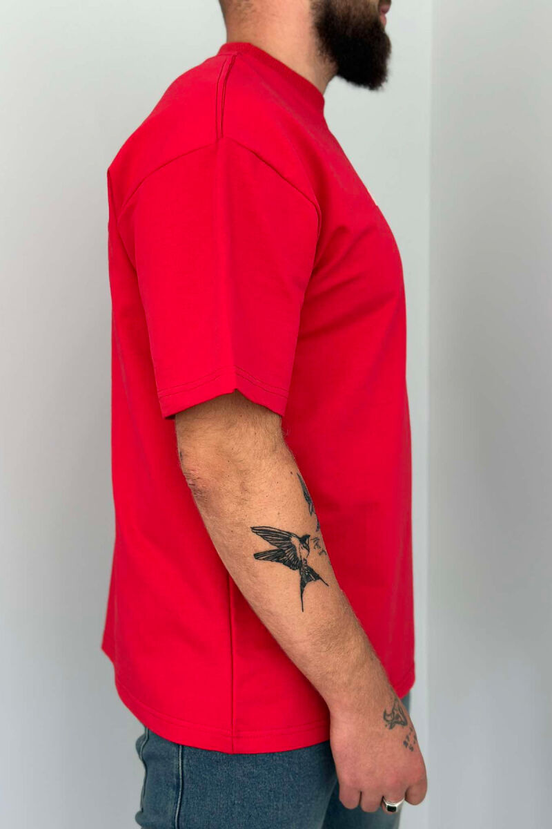 CREATIVE MEN TSHIRT RED/E KUQE - 4