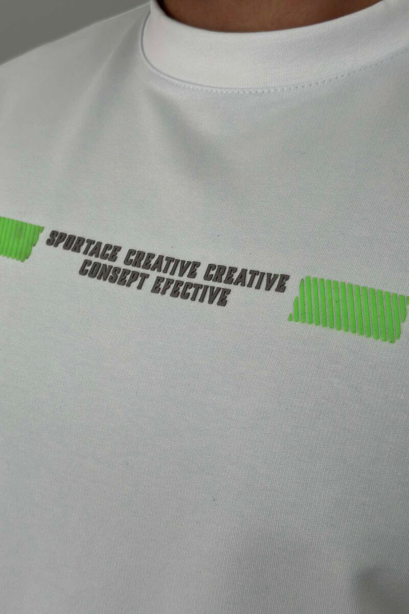 CREATIVE MEN TSHIRT WHITE-E BARDHE - 2