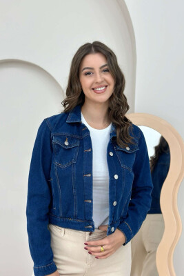 CROPPED DENIM WOMEN JACKET BLUE/BLU 