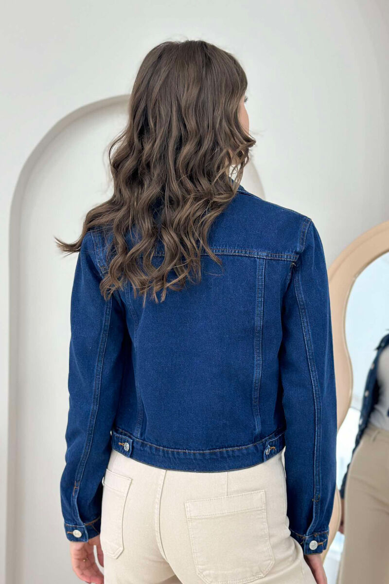 CROPPED DENIM WOMEN JACKET BLUE/BLU - 2