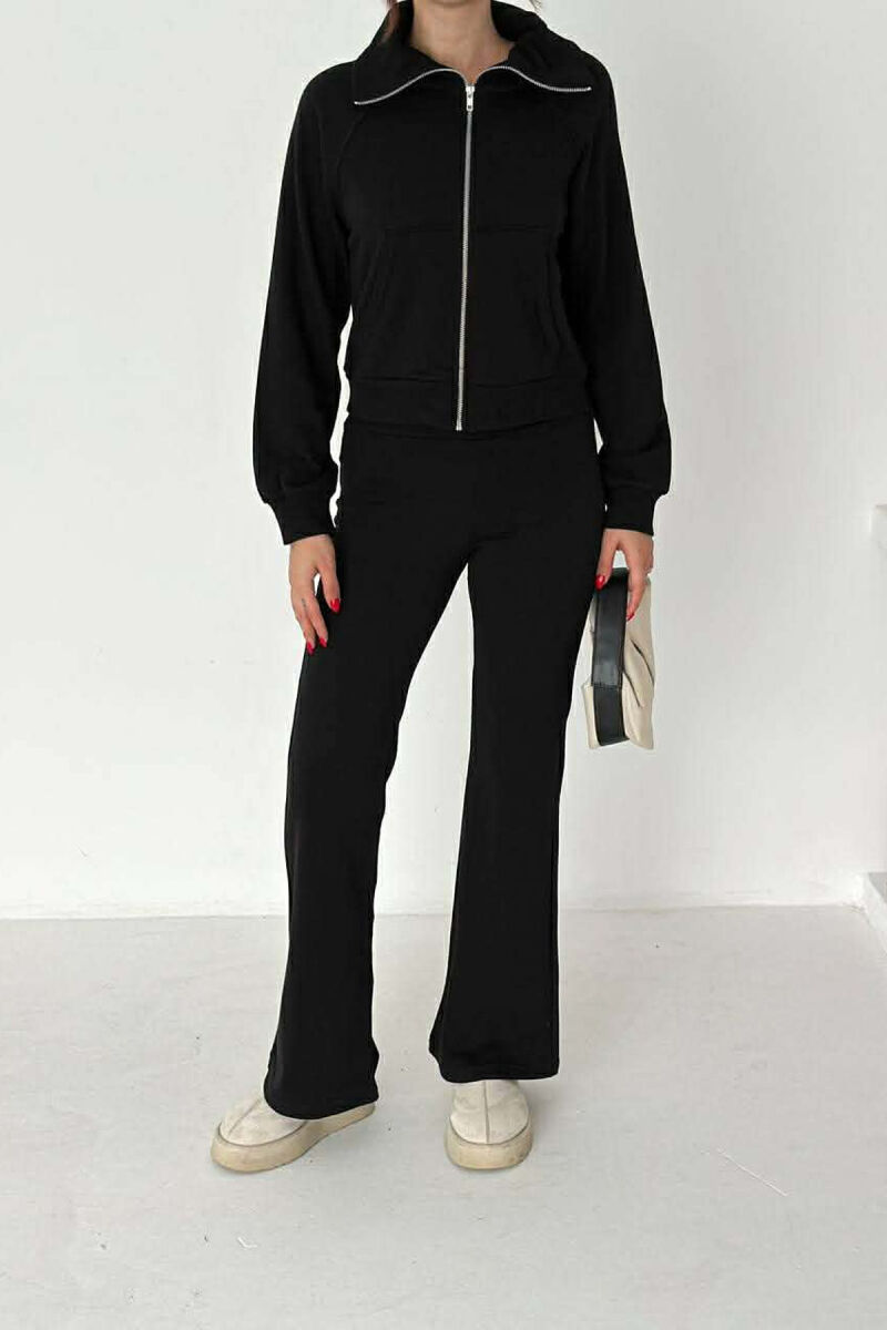 CROPPED JACKET+TROUSERS SIMPLE WOMEN SET BLACK/ E ZEZE - 4