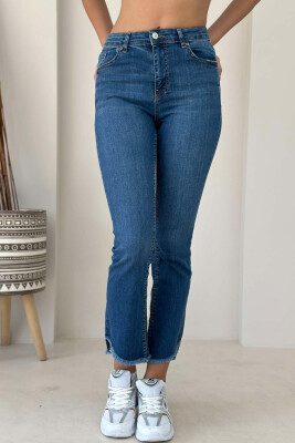 CUT-OFF DENIM WOMEN JEANS BLUE/BLU 