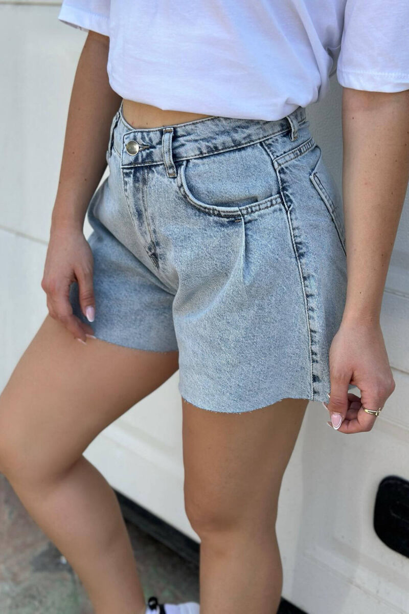 CUT-OFF SHORT WOMEN JEANS LIGHTBLUE/BZ - 2