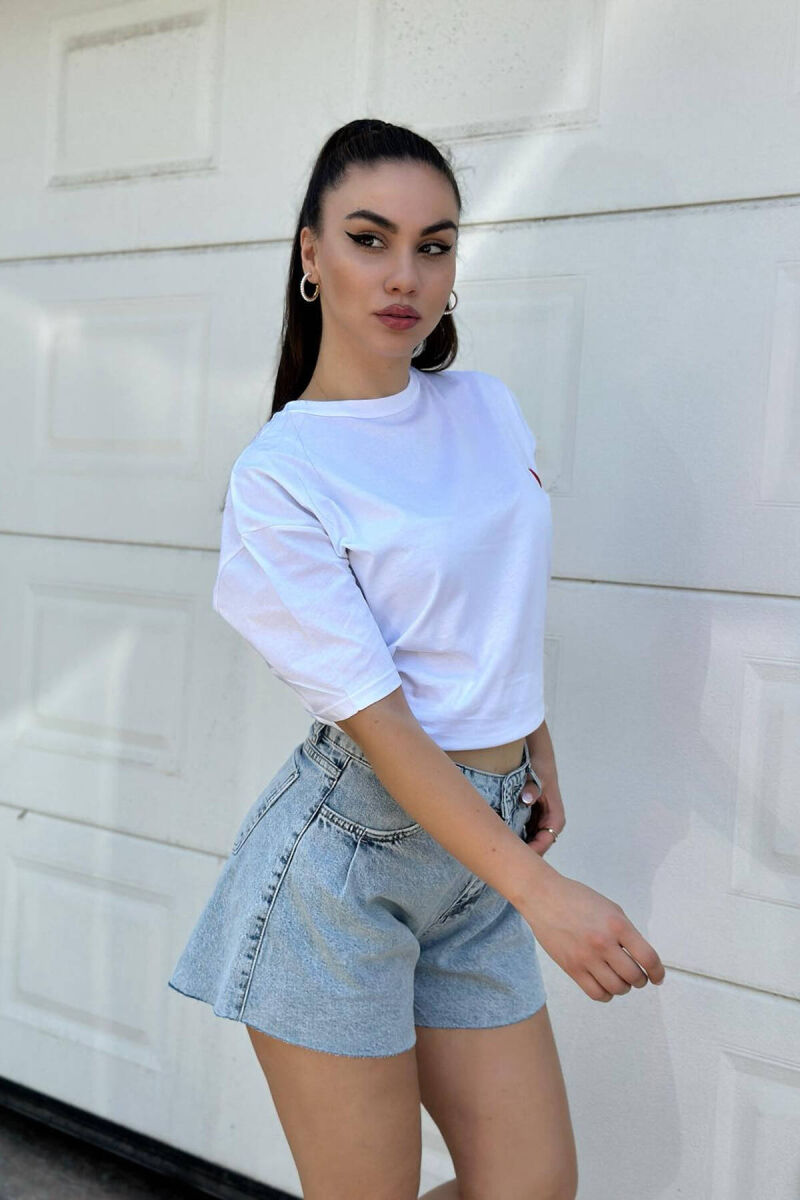 CUT-OFF SHORT WOMEN JEANS LIGHTBLUE/BZ - 3