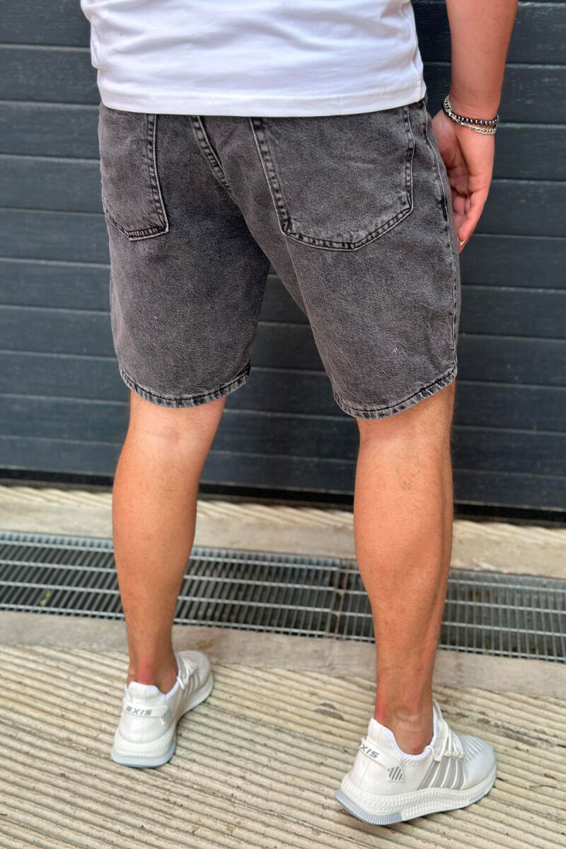 DARK GREY MAN SHORT JEANS DARK GREY/GEE - 2