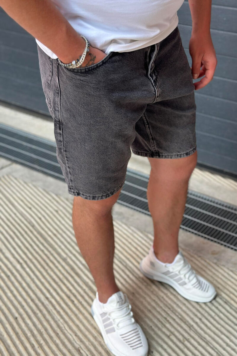 DARK GREY MAN SHORT JEANS DARK GREY/GEE - 4