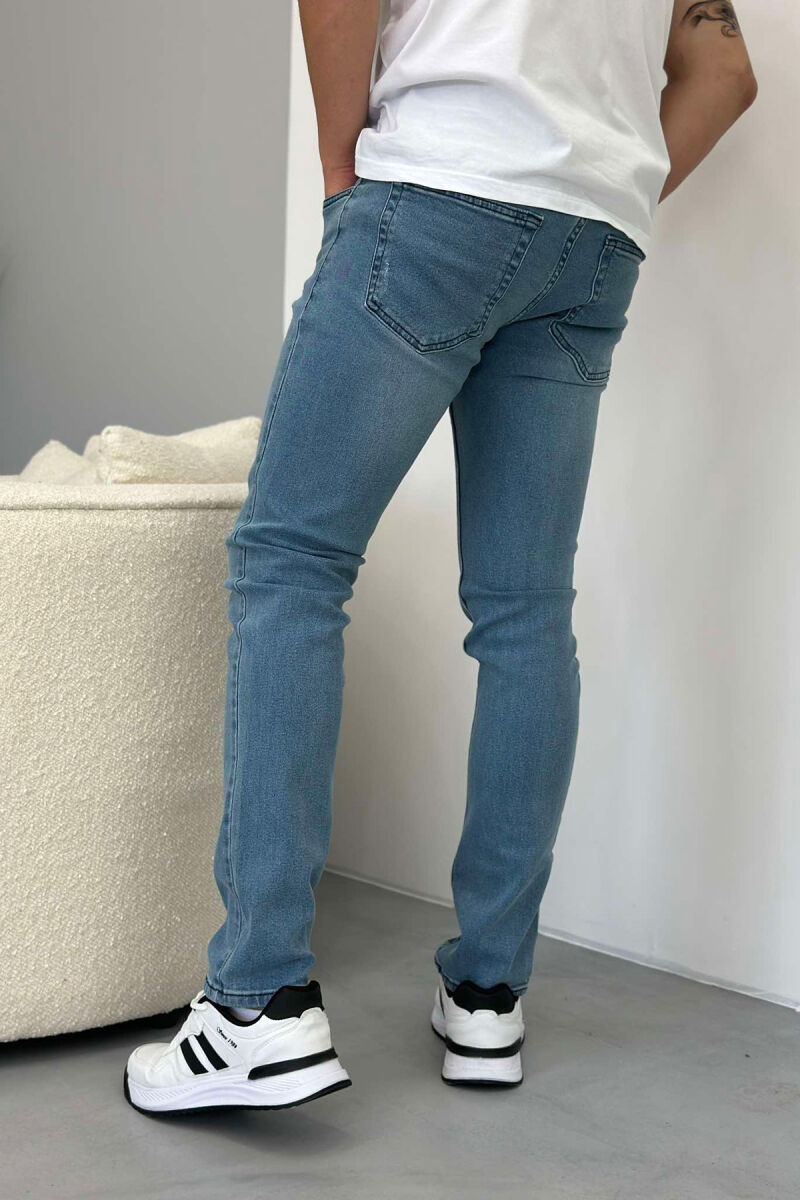 DENIM ONE COLOR MEN JEANS LIGHTBLUE/BZ - 2